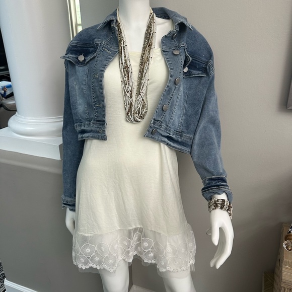 multi strand, beaded necklace, silver gold, with matching bracele - Picture 1 of 17